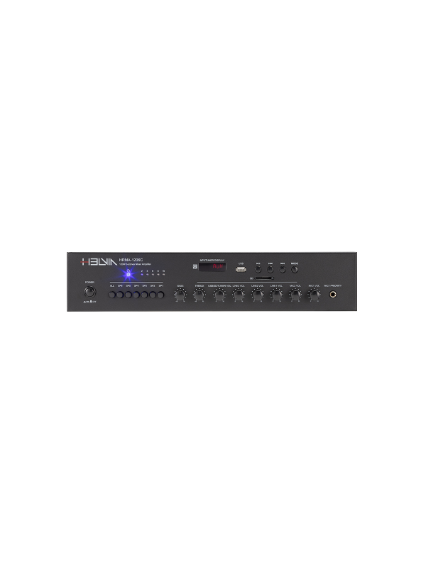 Amp. Linha HRMA-1206C 120W USB/SD/Radio 6 Zonas